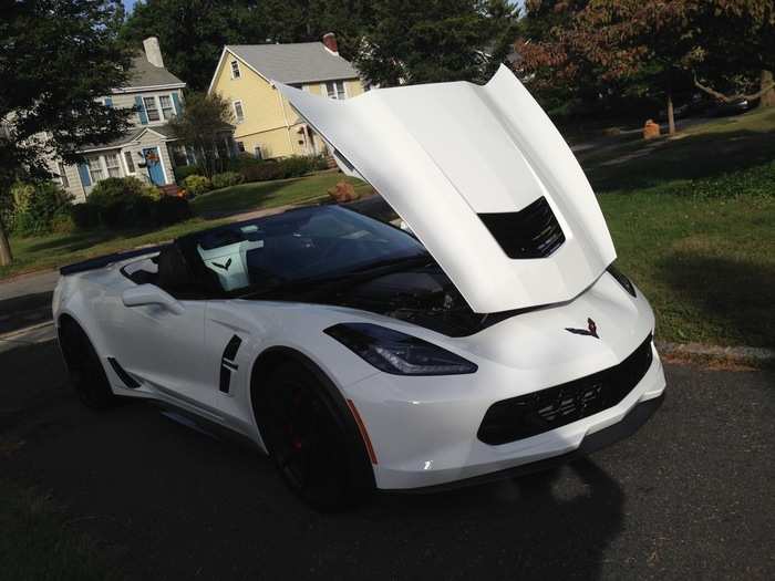 Because the Vette needs space out back to stash the convertible top, there