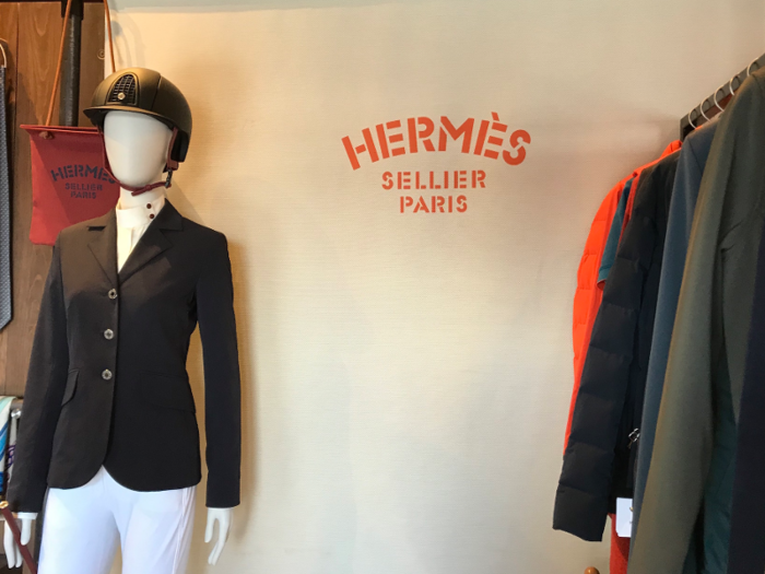 The luxury goods manufacturer is one of the roughly 90 vendors at Wellington and sells items such as $1,975 show jackets.