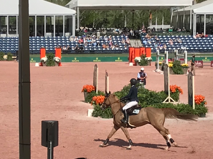 Eve Jobs, the 19-year-old daughter of late Apple founder Steve Jobs, competes in Wellington on weekends while continuing to attend classes at Stanford University.