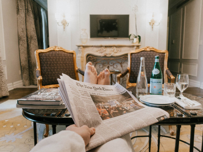 Lastly, a high-end hotel is all about attention to detail. In that regard, The Plaza was excellent. Guest services left a handwritten letter upon arrival, a forgotten toothbrush arrived with turn-down service, and I found a copy of the New York Times waiting outside my door in the morning.