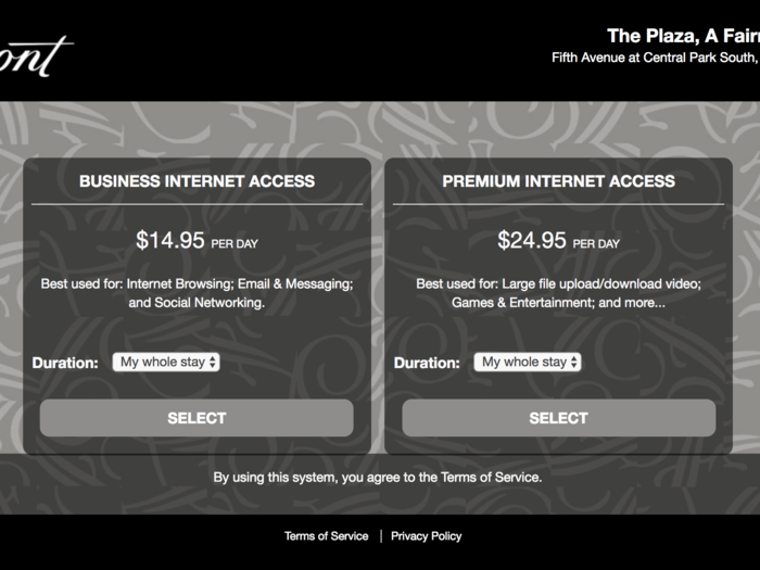 A major demerit for the Plaza is that free internet is not included with all rooms. While some rooms get access, others will have to pay. I find it ridiculous when high-end hotels charge for something a $50 Airbnb gives without question.