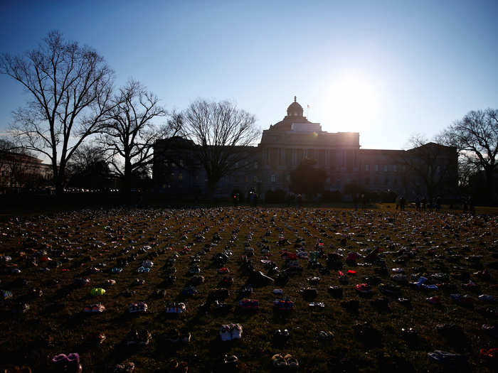 Avaaz came up with the 7,000 figure by multiplying the estimated rate of fatalities by the five years and three months that have passed since the Sandy Hook shooting in December 2012.