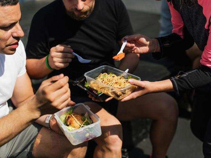 Most of them eat at the exact same time so they can chat and catch up (for at least an hour), meaning the office was often left empty. Nobody eats lunch al-desko.