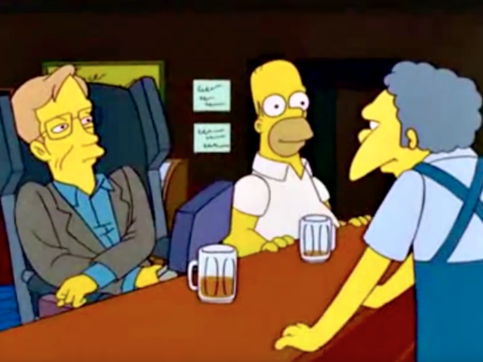 Hawking also scaled the heights of pop culture, making four separate appearances in "The Simpsons."