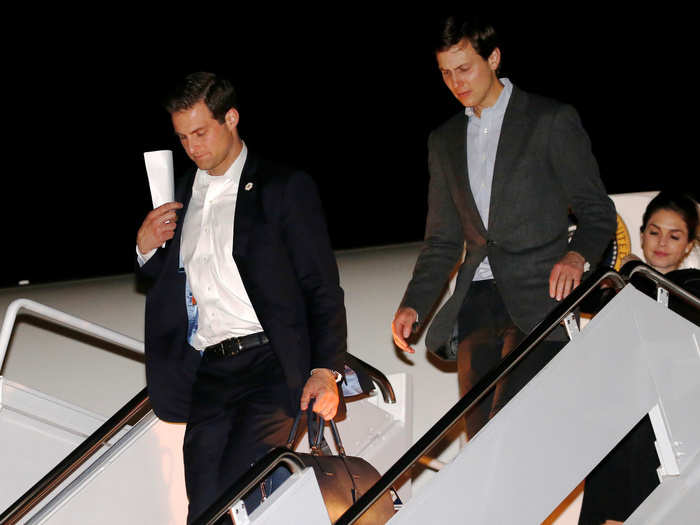 McEntee reportedly liked to play a boyish trick aboard Air Force One. He would sometimes write notes to other staffers with Trump