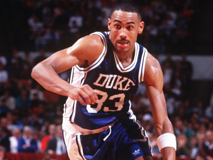 Grant Hill was one of the top scorers on the Blue Devils as a sophomore. He also threw the inbounds pass that led to Laettner