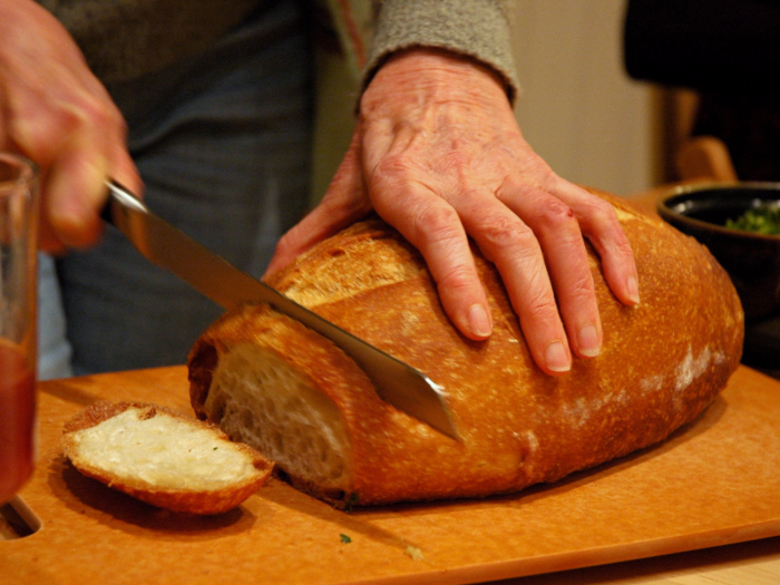 Bread and whole grains are also off-limits.