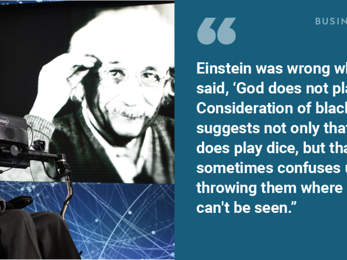On what Albert Einstein said about black holes: