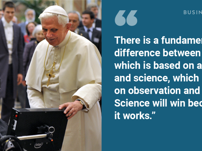 On science and religion: