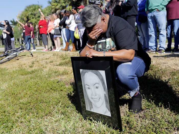 But for some like Pat Gibson, the mother of one of the Florida shooting victims, the walkout struck a deeply personal chord.