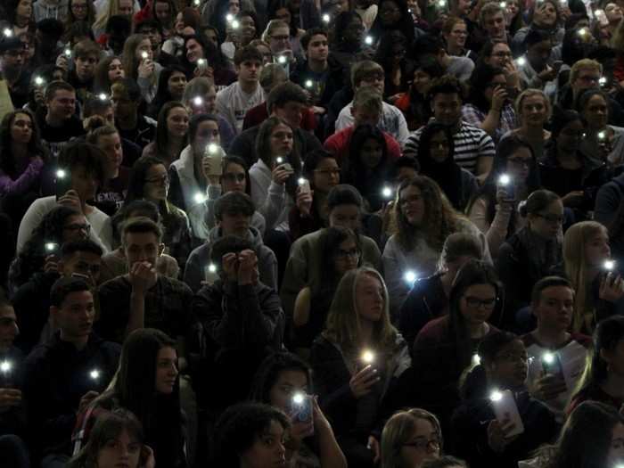 Some student groups held vigils for the dead.