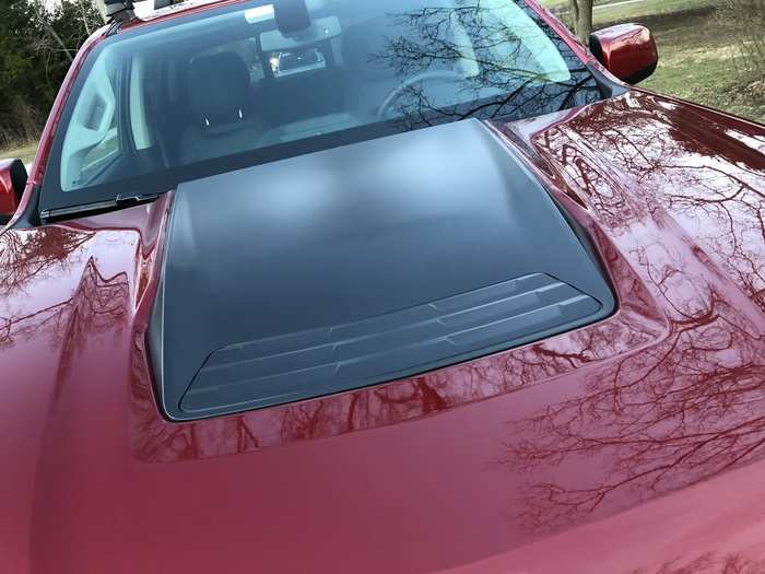 But I could do without this plastic faux hood scoop.