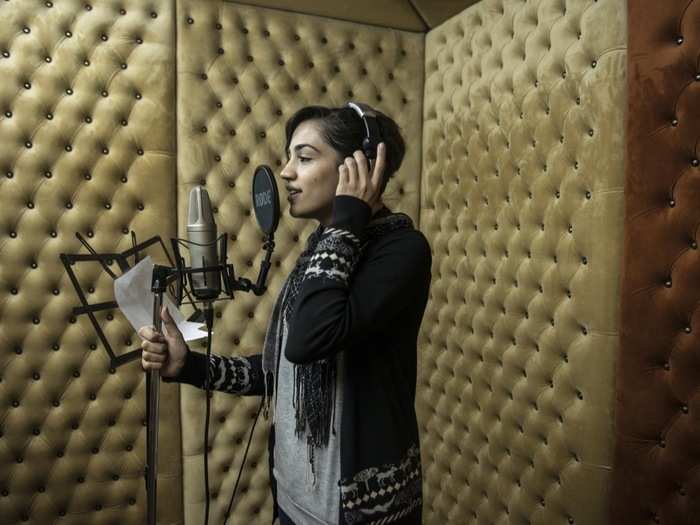 But the women persist and many pursue their dreams. While few female singers remain in Gaza as families and local government look down on the practice, Hadeel Fawzy Abushar performs in concerts promoting peace. She started when she was 12, as all of her sisters are singers.