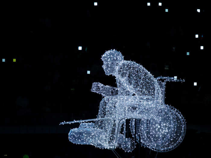 The opening ceremony was held on March 9. There were fireworks, choreographed dance routines, and light sculptures.