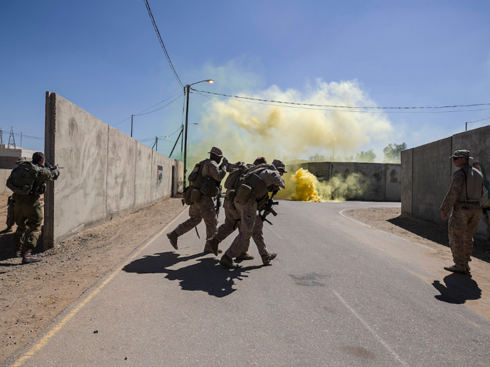 Everything from house clearing operations to offensive operations in an urban environment was practiced.