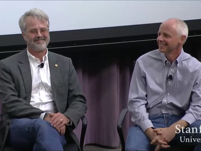 Tesla co-founders Martin Eberhard, Marc Tarpenning, Ian Wright, and JB Straubel