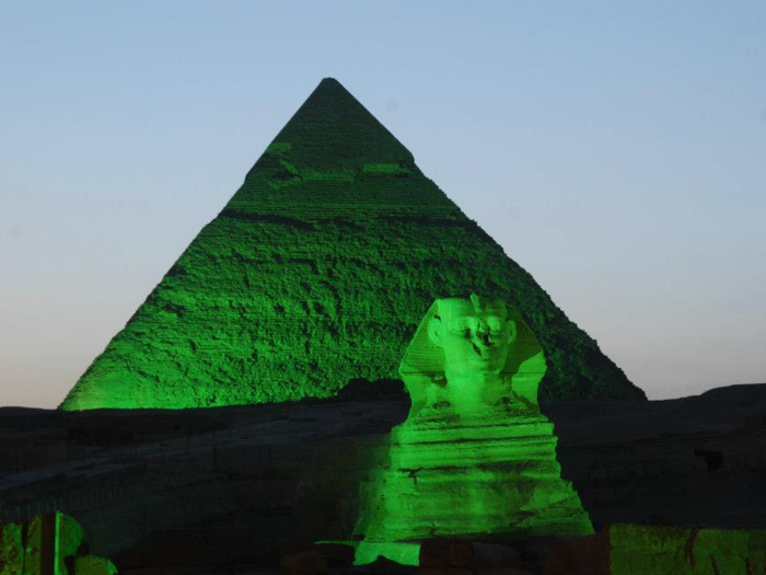 … and even Giza, Egypt, gets in on the action