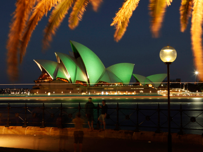 … as does the Sydney Opera House in Australia …