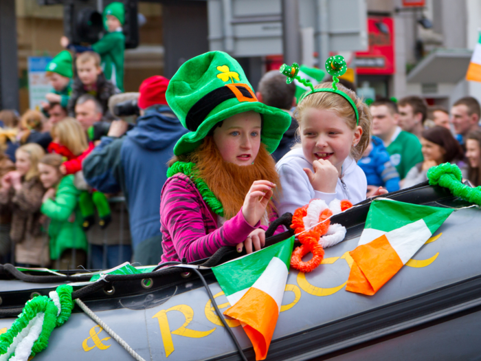 Across the island in Limerick, people of all age show their Irish pride.