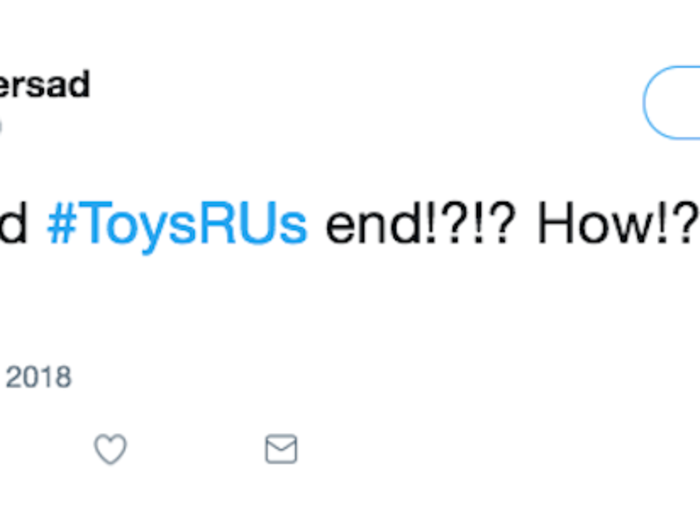 Fans all over are mourning the end of Toys R Us.