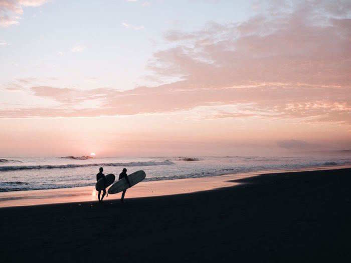 Catch some waves in the beach town of Huanchaco in northern Peru.