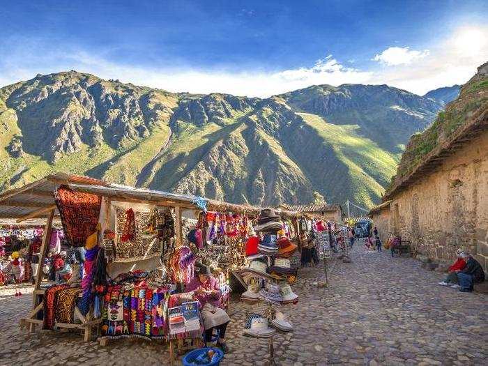 Check out the colonial villages and local markets in Sacred Valley, Peru.