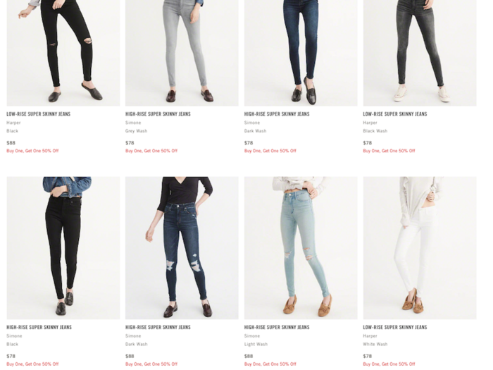 CEO Fran Horowitz told Business Insider that its denim business was one of its most successful sections in 2017. While the price point is certainly higher than fast-fashion competitors such as Zara, the store is offering 50% off if you purchase a second pair.