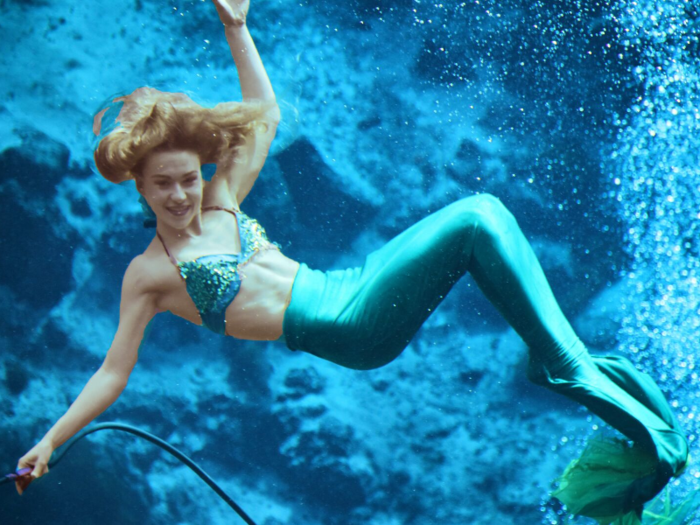 Prospective mermaids at Weeki Wachee Springs State Park in Florida have to undergo a number of tests before they earn their tails