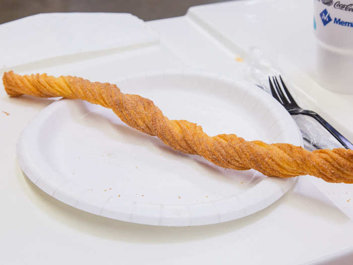 Lastly, the warm churro, nearly as long as my forearm.