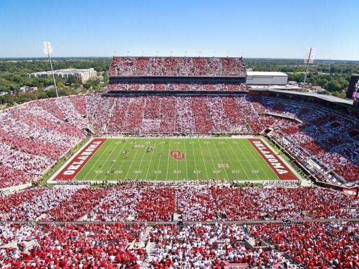 22: Oklahoma Memorial Stadium — Norman, Oklahoma, United States