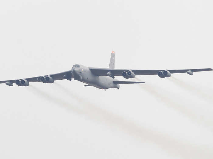 ... The eight-engine B-52 bomber.