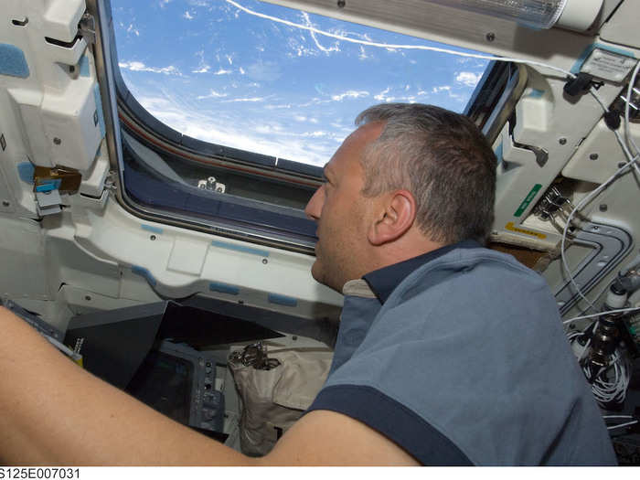 Astronaut Mike Massimino marveled at the supreme curvature of the Earth. He believes there