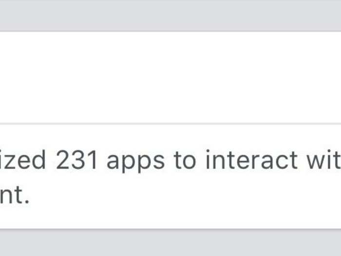 Now I have to do that for as many as 230 other apps. But there