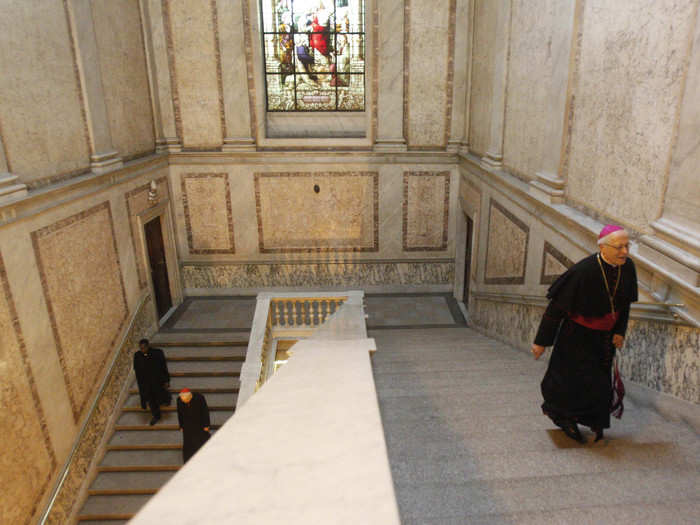 Next to the chapel is the Apostolic Palace, which was originally built as a residence for Pope Sixtus V and has served as the Pope