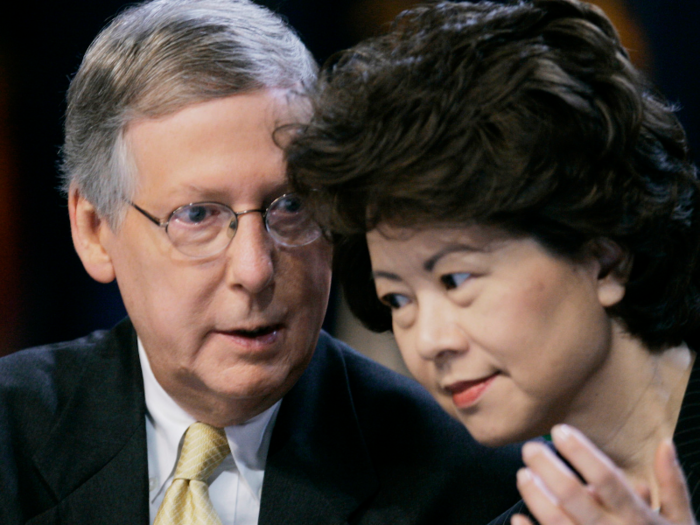 In the forthcoming book "Secret Empires," Peter Schweizer argues that McConnell and Chao have been lenient on China because that