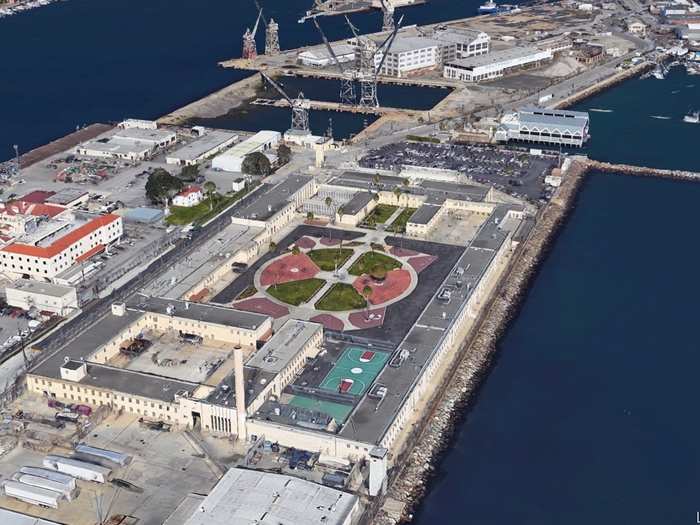 The plot is close to a low-security federal prison (shown at center) and a commercial fishing dock, which should help keep the rent cheap.