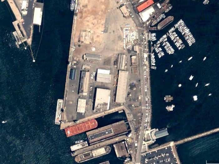 Berth 240 has been dormant since 2006, aside from a few TV and movie shoots. During World War II, it was used to crank out Victory ships to help transport US soldiers home en masse.