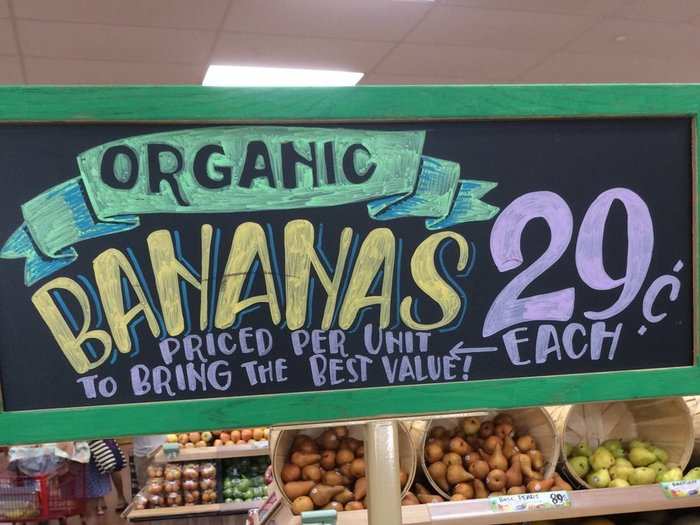 Multiple bananas at Trader Joe