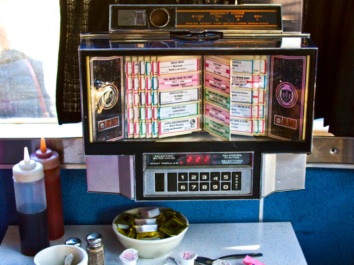 A song in a jukebox