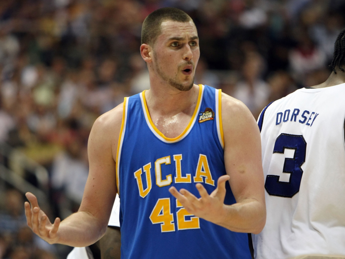 Kevin Love was a beast for the Bruins during their 2008 run. A freshman playing his only college season at UCLA, Love lead the team in both scoring and rebounding, and went on to win Pac-10 Player of the Year.