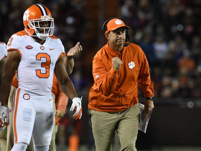 SOUTH CAROLINA: Dabo Swinney, $8.5 million salary in 2017