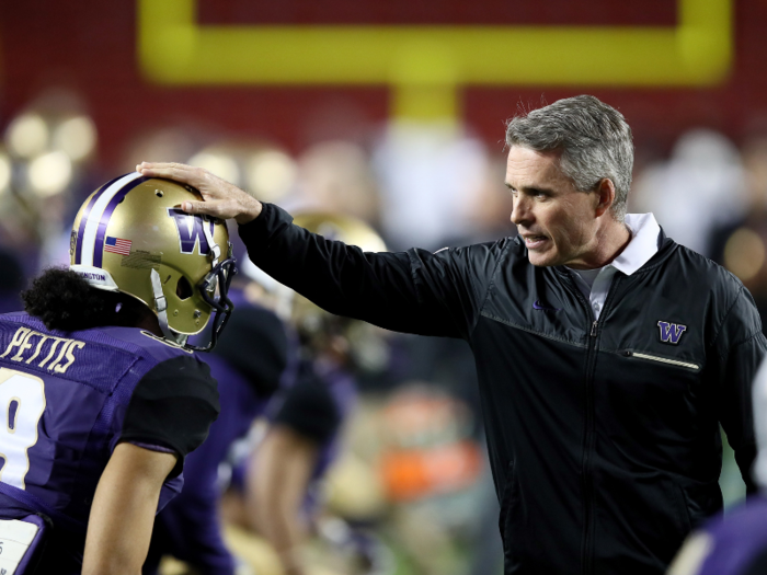 WASHINGTON: Chris Petersen, $4.1 million salary in 2017