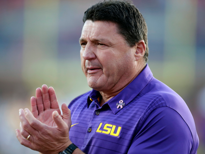 LOUISIANA: Ed Orgeron, $3.5 million salary in 2017