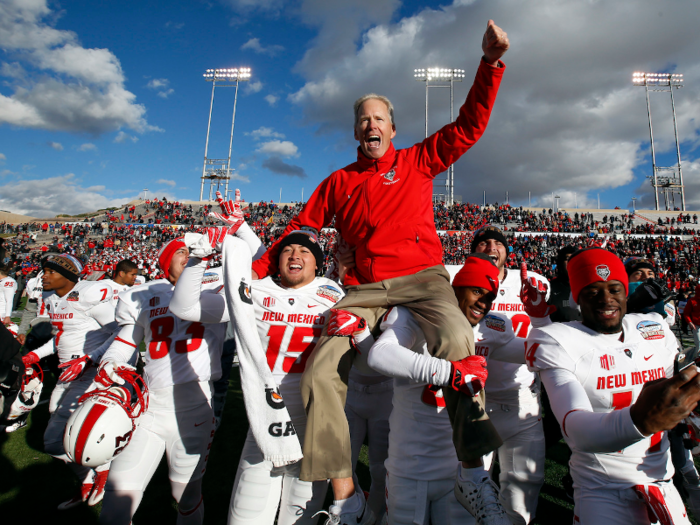 NEW MEXICO: Bob Davie, $822,960 salary in 2017