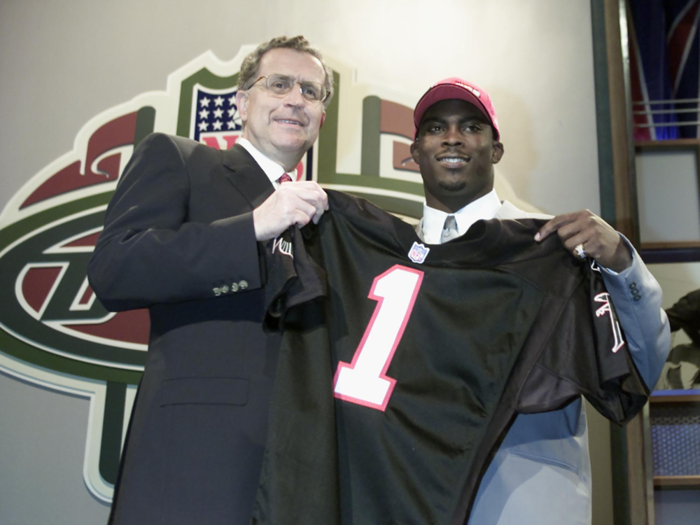 Atlanta was able to trade up in 2001 after the Chargers couldn