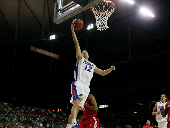 Lee Humphrey was a starter and ace three-point shooter for the Gators, as well a First-Team Academic All-American and the SEC Scholar Athlete of the Year.