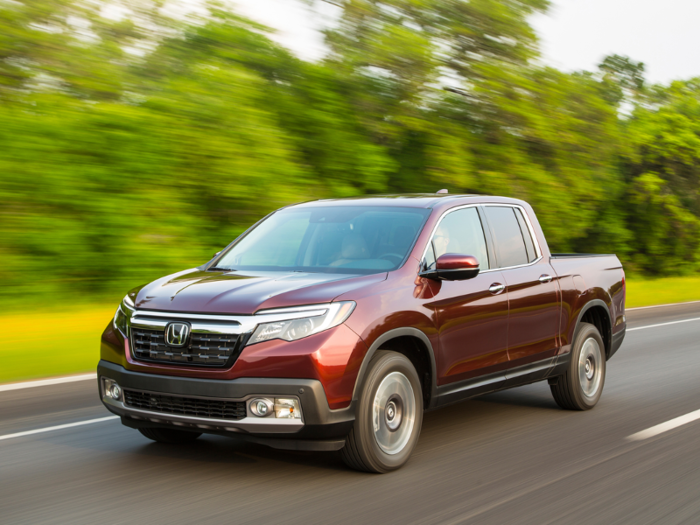 10. Honda Ridgeline: 34,749 sold in 2017. Up 46.8% over 2016.