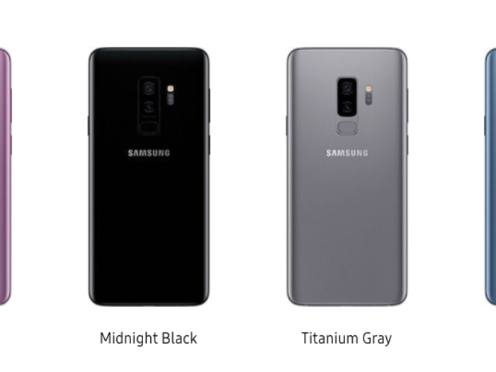 The Galaxy S9 comes in more colors.