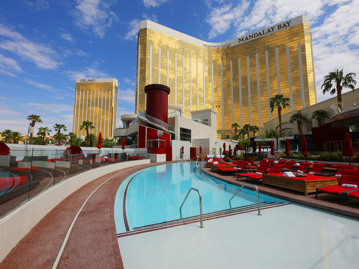 What you expect: The Moorea Beach Club at Mandalay Bay in Las Vegas looks like a ton of fun without all the people.