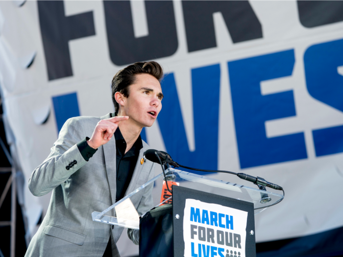 "We are going to make this the voting issue," David Hogg, a senior at Stoneman Douglas and staunch supporter of gun control, said during a speech at the march. "We are going to take this to every election in every state and every city. We are going to make sure the best people get into our elections to run not as politicians but as Americans."